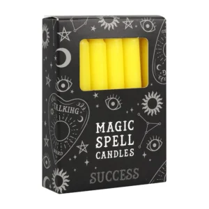 Magic Spell Candles - Success - Yellow Spell Candles Pack of 12