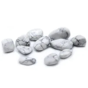 Pack Of 5 - White Howlite Large Tumble Stone