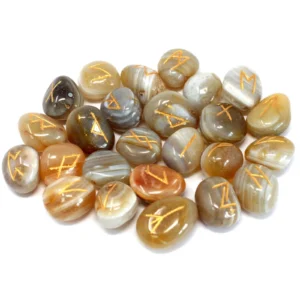 Rune Stones, Elder Futhark Rune Stones - Choice Of Stones - Banded Agate