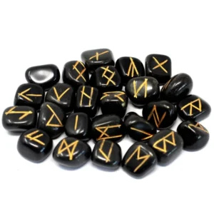 Rune Stones, Elder Futhark Rune Stones - Choice Of Stones - Black Agate