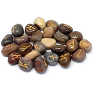 Rune Stones, Elder Futhark Rune Stones - Choice Of Stones - Fancy Jasper