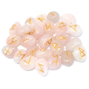 Rune Stones, Elder Futhark Rune Stones - Choice Of Stones - Rose Quartz