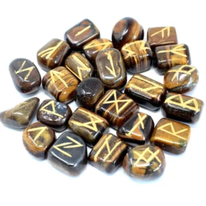 Rune Stones, Elder Futhark Rune Stones - Choice Of Stones - Tiger Eye