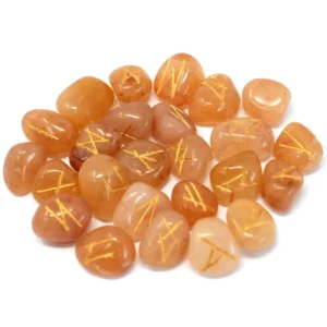 Rune Stones, Elder Futhark Rune Stones - Choice Of Stones - Yellow Aventurine