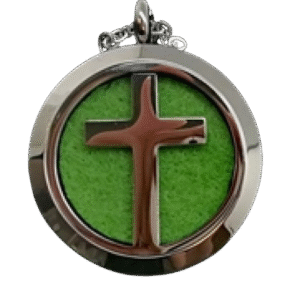Aromatherapy Essential Oil Diffuser Necklace - Cross