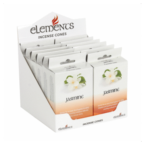 Set of 12 Packets of Elements Jasmine Incense Cones