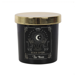 The Moon Black Opium Tarot Candle