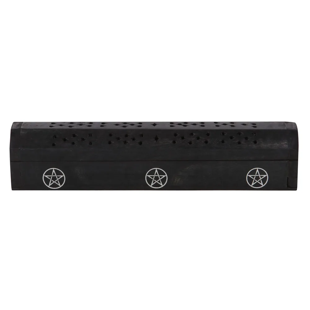Pentagram Wooden Black Pepper Incense Box Set - Image 2