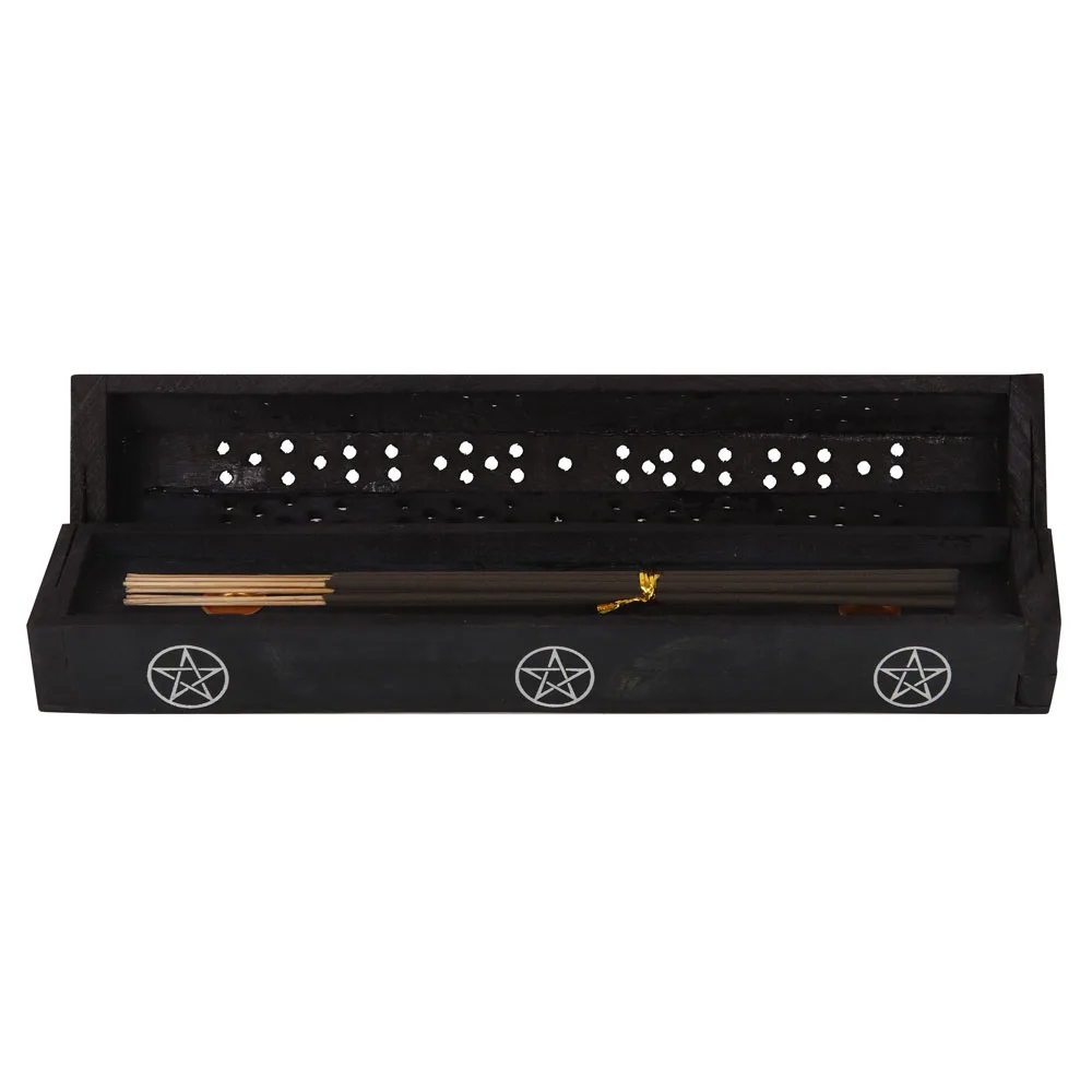 Pentagram Wooden Black Pepper Incense Box Set - Image 3