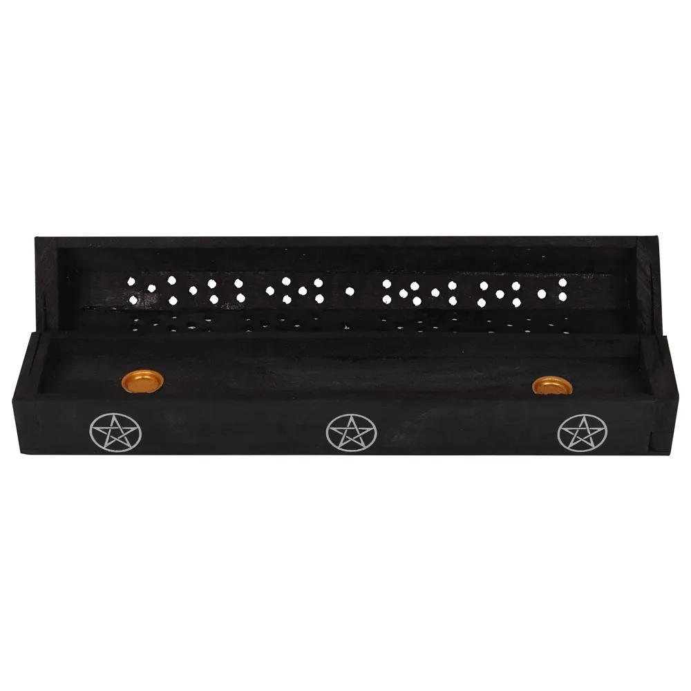 Pentagram Wooden Black Pepper Incense Box Set - Image 4