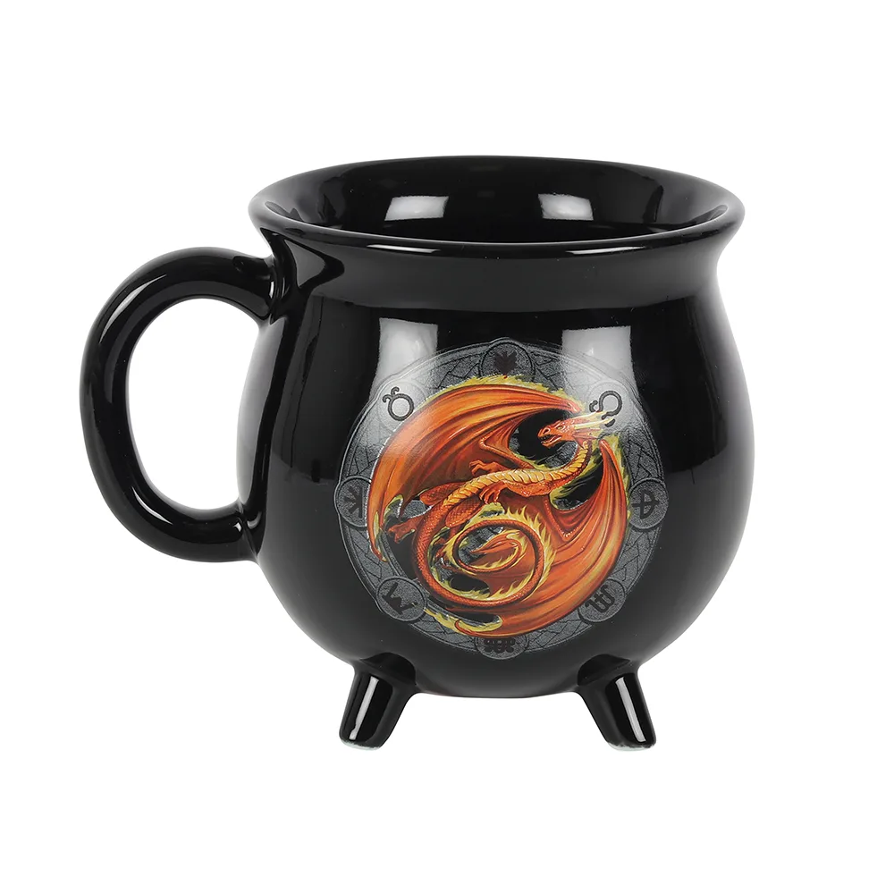 Beltane Colour Changing Cauldron Mug by Anne Stokes - Image 2