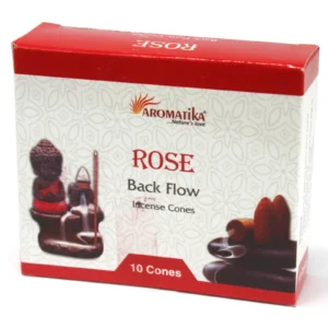 Aromatika Backflow Incense Cones - Rose - Aromatika Backflow Cones (10 pcs)