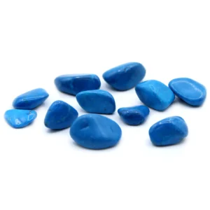 Pack Of 5 - Blue Howlite Large Tumble Stones
