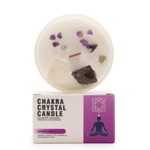 Chakra Candles - Chakra Crystal Candles - Crown Chakra