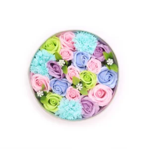 Round Gift Boxes - Baby Blessings - Blues