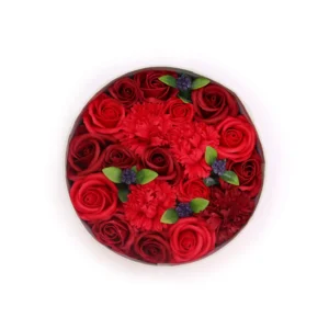 Round Gift Boxes - Classic Red Roses