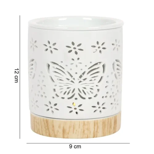 Matte Ceramic Butterfly Oil Burner - Image 5