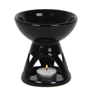 Black Deep Bowl Oil Burner