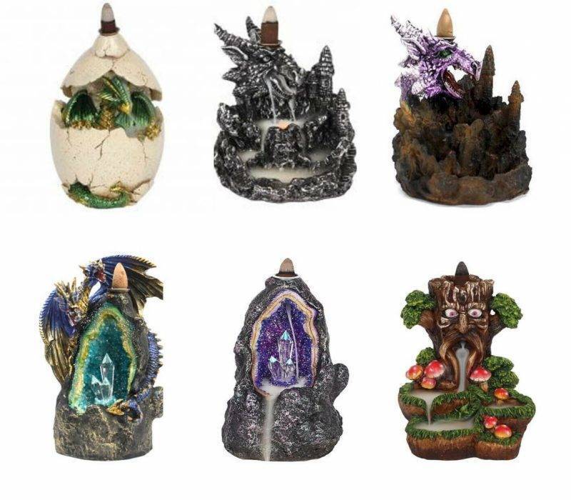 Mystic Backflow Incense Burners, Various Styles - FREE P&P - UK SELLER