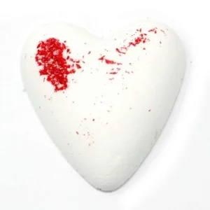 Large Mega Fizz Heart Bath Bomb Various Fragrances 81g - Christmas Star Mega Fizz Heart Bath Bomb