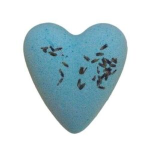 Large Mega Fizz Heart Bath Bomb Various Fragrances 81g - Lavender Mega Fizz Heart Bath Bomb