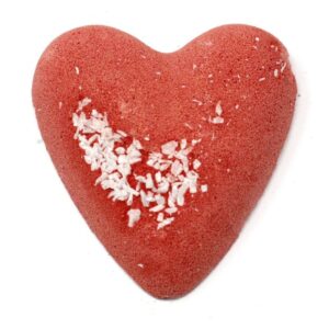 Large Mega Fizz Heart Bath Bomb Various Fragrances 81g - Hollyberry & Mistletoe Mega Fizz Heart Bath Bomb