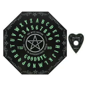 Spirit Board, Ouija Board With Planchette - Glow In The Dark Octagon Spirit Board