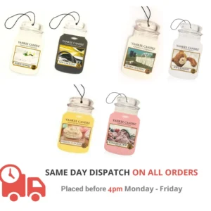Yankee Candle Car Jars, Cardboard Car Air Fresheners - Various Scents