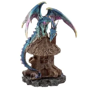 Incense Cone Holder, Incense Burner - Various Designs - FREE P&P - UK SELLER - Blue Dragon House Incense Burner 19cm