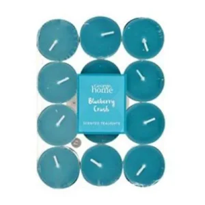 Pack of 24 Scented Tea Lights Various Fragrances - Blueberry Crush - Scented Tea Lights 24 Pack