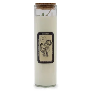Soy Wax Magic Spell Candle With Gemstones - Seduction