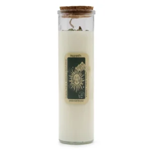 Soy Wax Magic Spell Candle With Gemstones - Prosperity