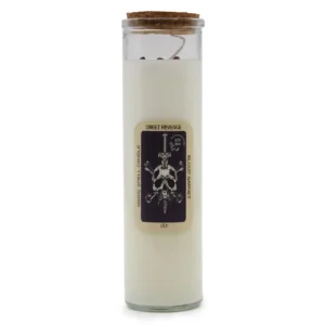 Soy Wax Magic Spell Candle With Gemstones - Sweet Revenge