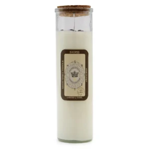 Soy Wax Magic Spell Candle With Gemstones - Success