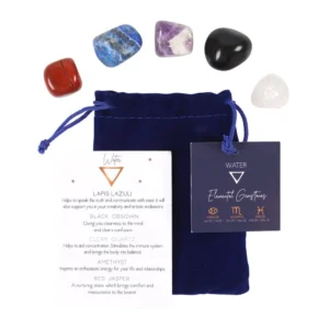 Zodiac Element Tumble Gemstone Set- Earth, Fire, Air & Water Signs Of The Zodiac - Water