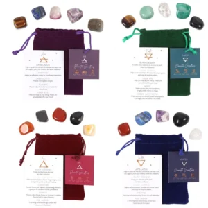 Zodiac Element Tumble Gemstone Set- Earth, Fire, Air & Water Signs Of The Zodiac