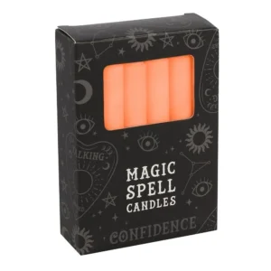 Magic Spell Candles - Confidence - Orange Spell Candles Pack of 12