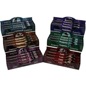 Spell Incense Sticks By Lisa Parker 6 Packs (120 sticks - Boxed) - Full Set Spell Incense Stick By Lisa Parker