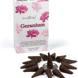 Stamford Incense Cones (15pc per Box) - Various Fragrances - FREE P&P - Geranium - Stamford Incense Cones 15 pack