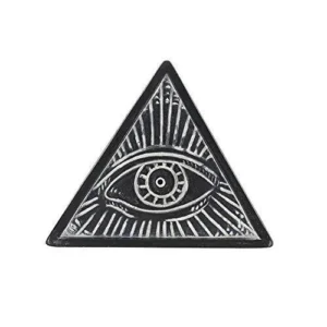 Black All Seeing Eye Resin Incense Holder
