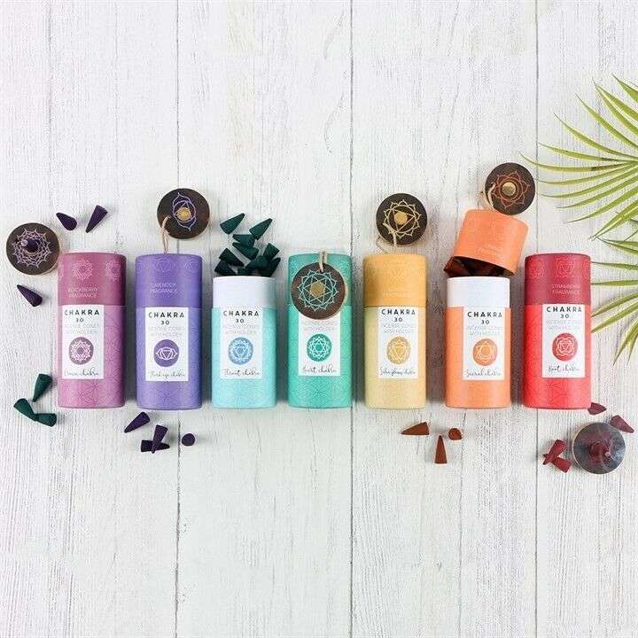Seven Chakras Incense Cones - FREE P&P - UK SELLER
