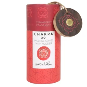 Seven Chakras Incense Cones - FREE P&P - UK SELLER - Root - Chakra Incense Cones with Ash Catcher