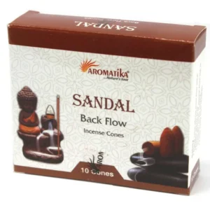 Aromatika Backflow Incense Cones - Sandal - Aromatika Backflow Incense Cones (10 pcs)