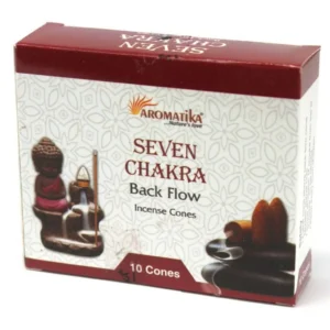 Aromatika Backflow Incense Cones - Seven Chak. - Aroma. Backf. Incense Cones (10 pcs)