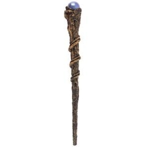 Mystical Magic Wands - Pagan Wands - Wiccan Wands - Branch Wand With Purple Sphere 24cm