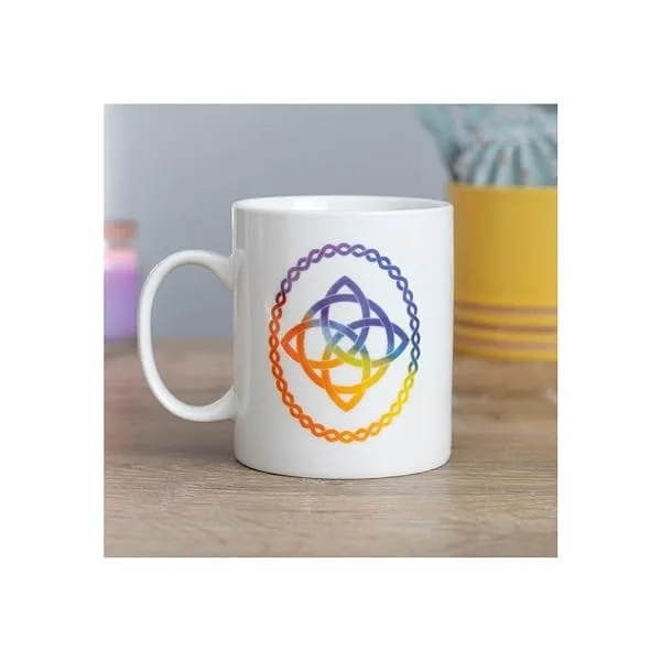 Something Different MU_69430 Mug, White & Rainbow - Image 4