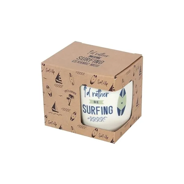 Something Different SU_14022 Mug, White & Teal - Image 4