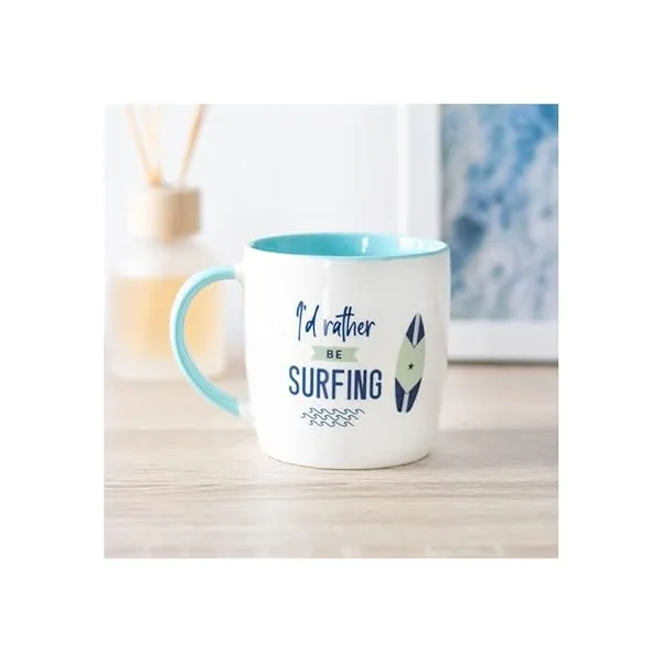 Something Different SU_14022 Mug, White & Teal - Image 6