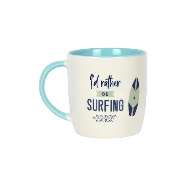 Something Different SU_14022 Mug, White & Teal
